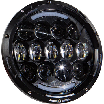 Led Headlight 7" 105w Black 5500/3000 Lumens