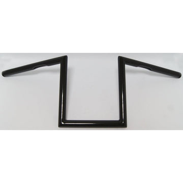 1" Z Bar Dimpled 10" Gloss Black