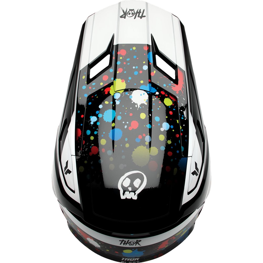 THOR Youth Fleet Helmet - Splat - Black - Medium 0111-1766