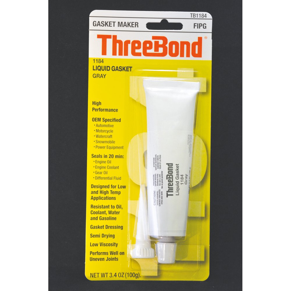 THREEBOND Liquid Gasket - 3.4 oz. net wt. - Tube 1184A100G