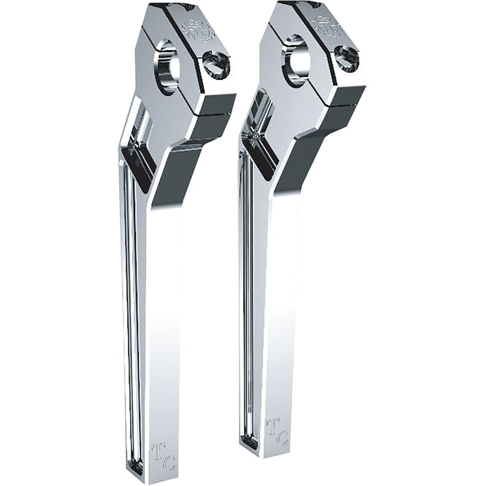 TODD'S CYCLE Risers - Pullback - 1-1/8" Clamping - 10" Rise - Chrome TD-R22-10