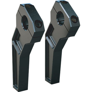 TODD'S CYCLE Risers - Pullback - 1" Clamping - 6" Rise - Black TD-R12-06B