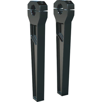 TODD'S CYCLE Risers - 1" Clamping - 10" Rise - Black TD-R11-10B