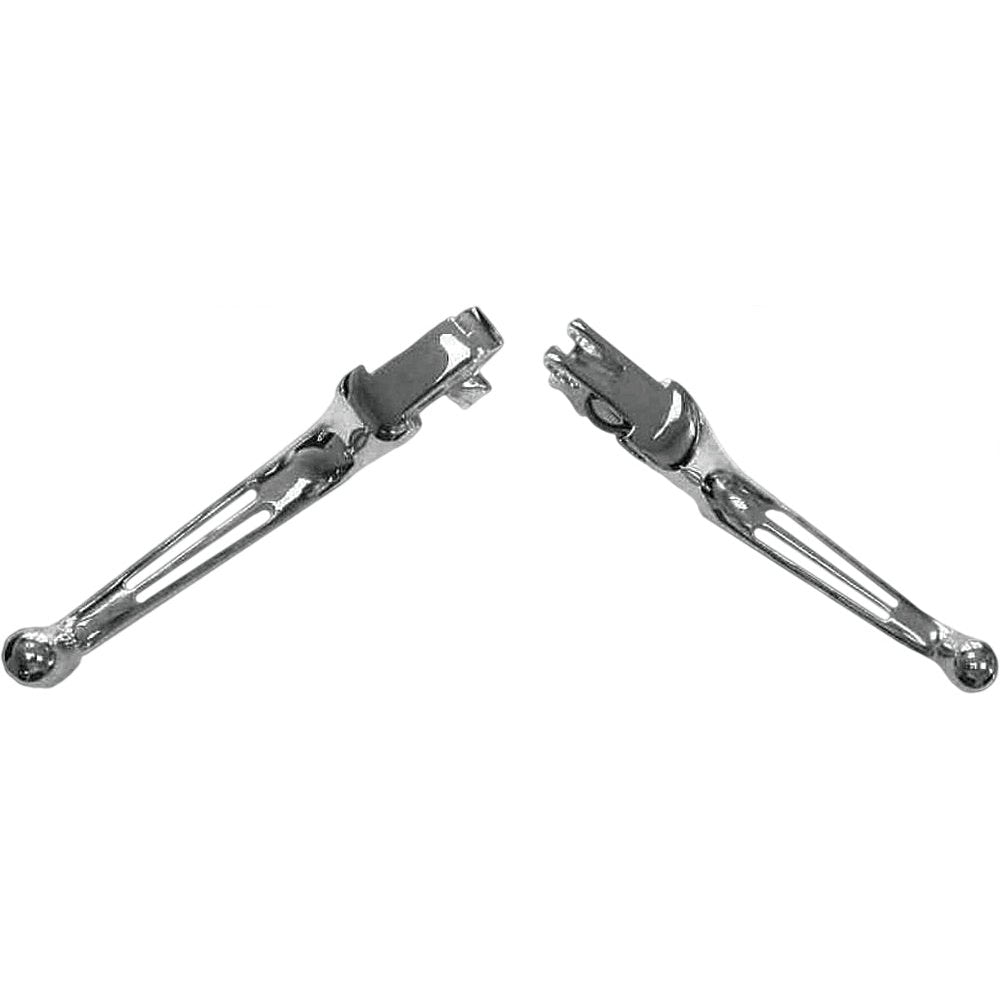2 Slot Lever Set Chrome Big Twin 86 06 Xl 96 03