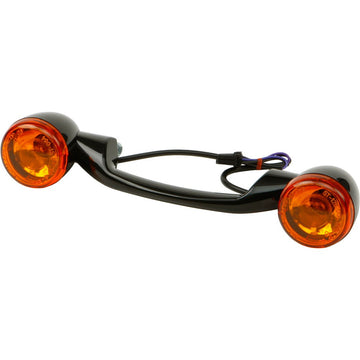 Turnsignal Light Bar Black W/Amber Lenses