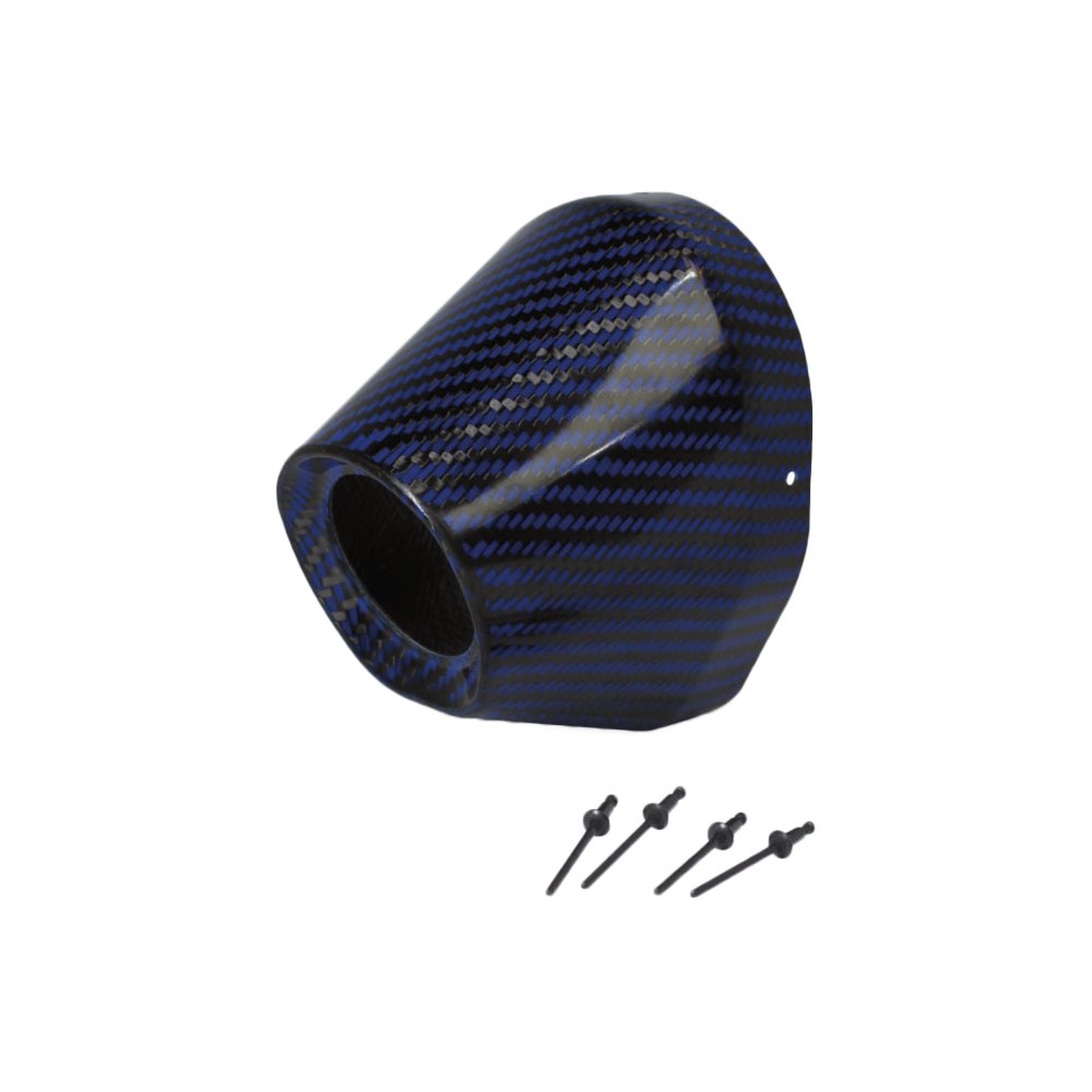 Carbon End Cap Blue 1 3/4" I.D.