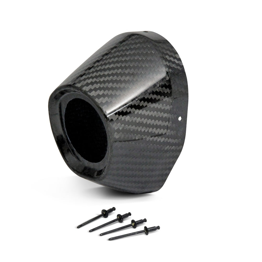 Carbon End Cap 3.5" Hole 1 3/4 Ti5/Ti6 Cap/Rivets