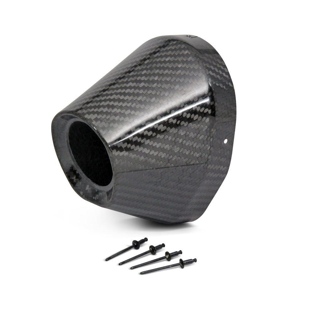 Carbon End Cap 4.5" Hole 1 3/4 Ti5/Ti6 Cap/Rivets