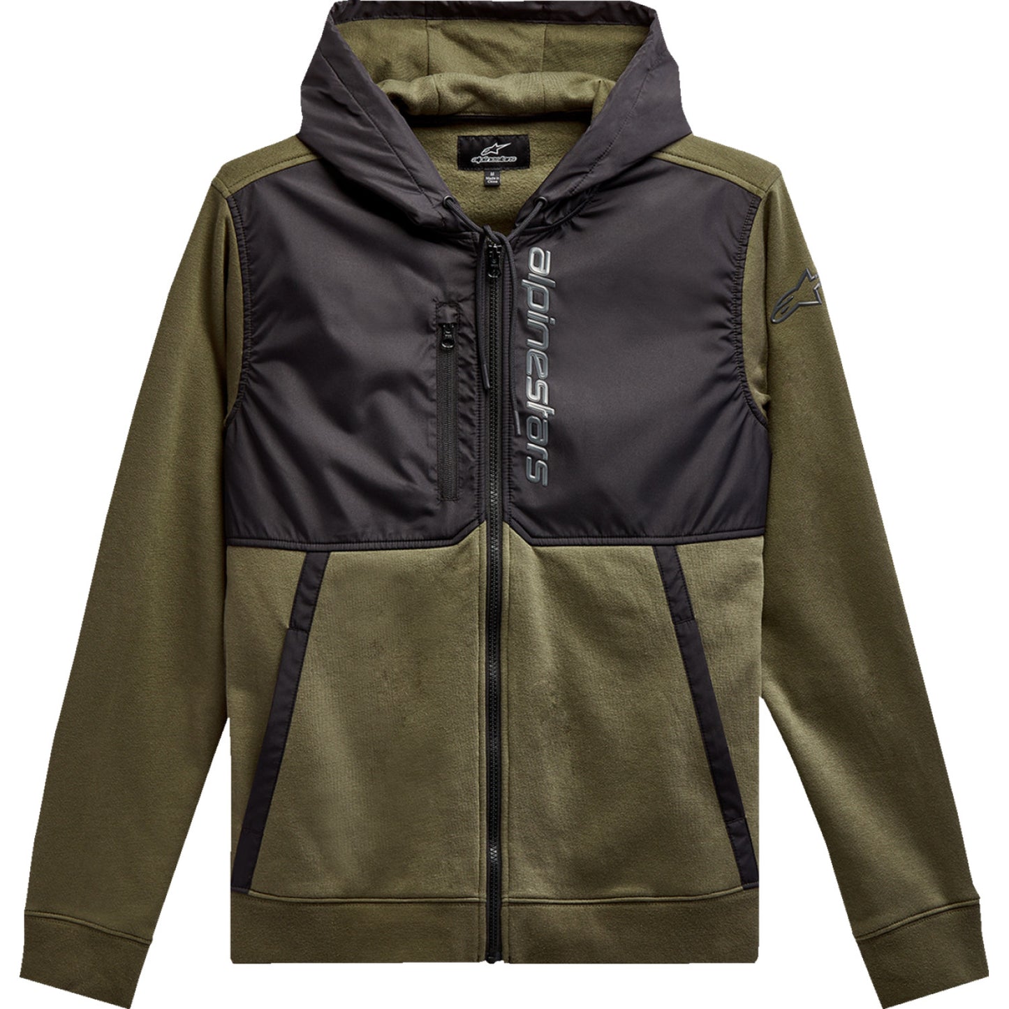 ALPINESTARS Aligned Zip Hoodie - Military/Black - Large 1213510006910L