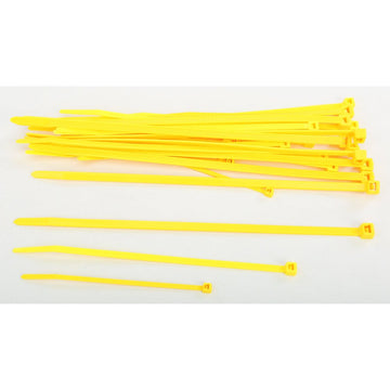 Assorted Cable Ties Yellow 30/Pk