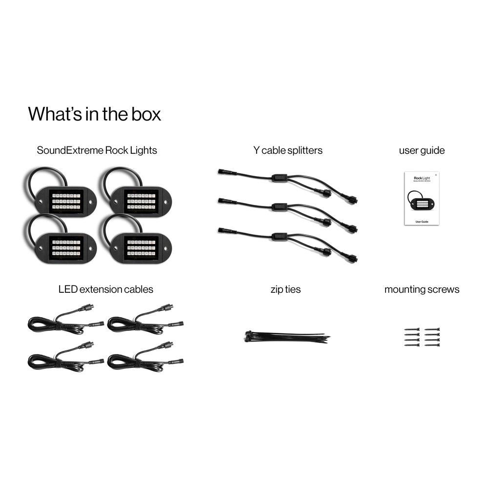X4 Rock Lights X4 24 Led Rock Light + Cable