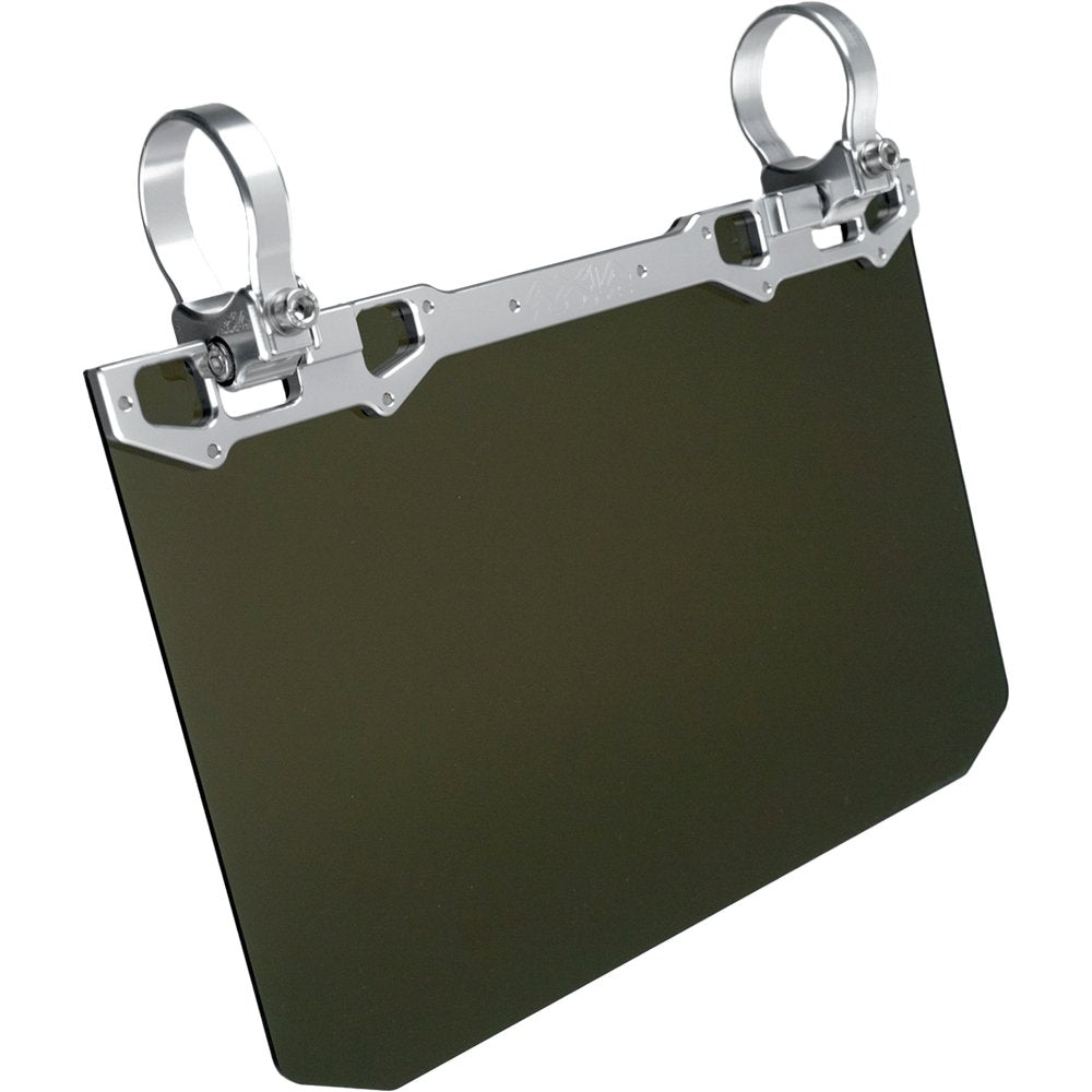 12" X 8" Narrow Mount Sun Viso W/Tinted Shield Silver