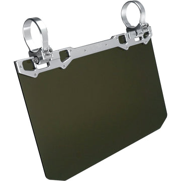 12" X 8" Narrow Mount Sun Viso W/Tinted Shield Silver