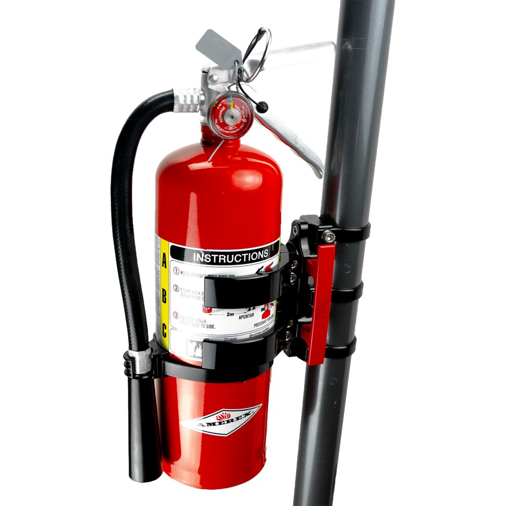 Quick Release Fire Mount For 5lb Amerex Black