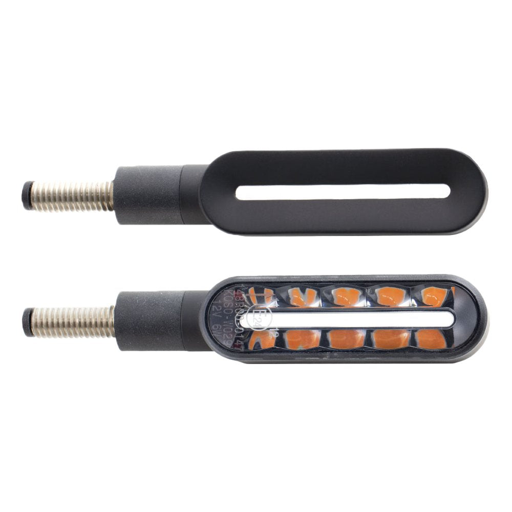 Cyclone Led Turn Signals Sequential Black Pair