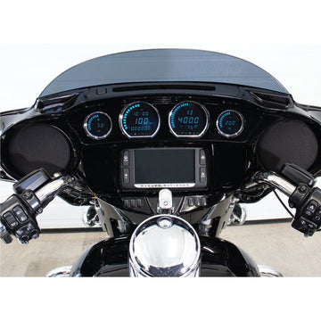 4 Piece Blue Led Gauges `14 22 Flht Flhx Fltr
