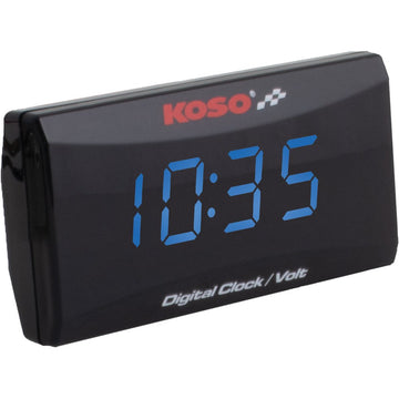 Super Slim Clock / Volt Meter Blue Display