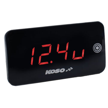Super Slim Touch Screen Volt & Temp Gauge Red Display