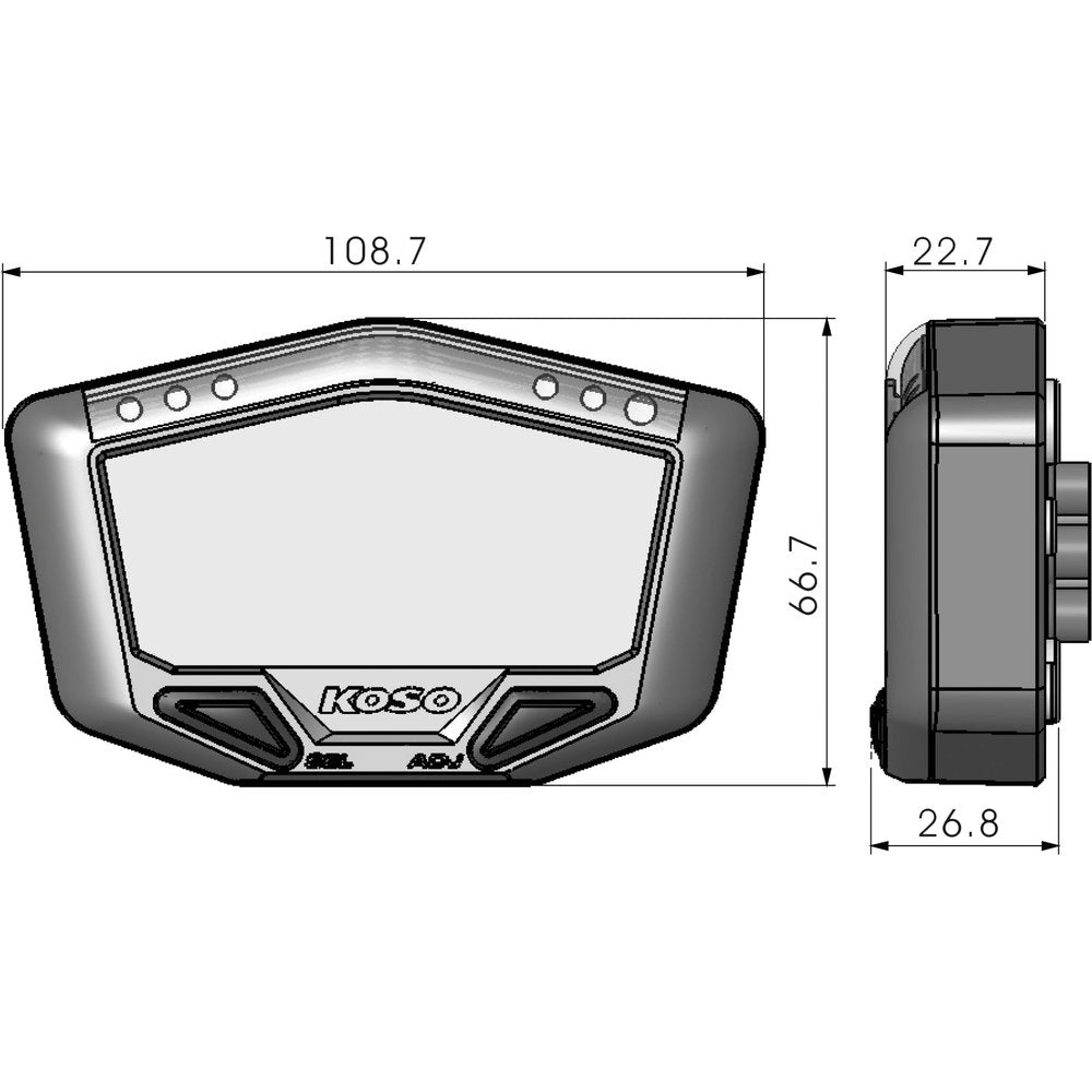 X 2 Boost Gauge W/ Air/Fuel Ratio And Temperature