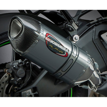 Street Alpha Slip On Exhaust Ss Ss Cf