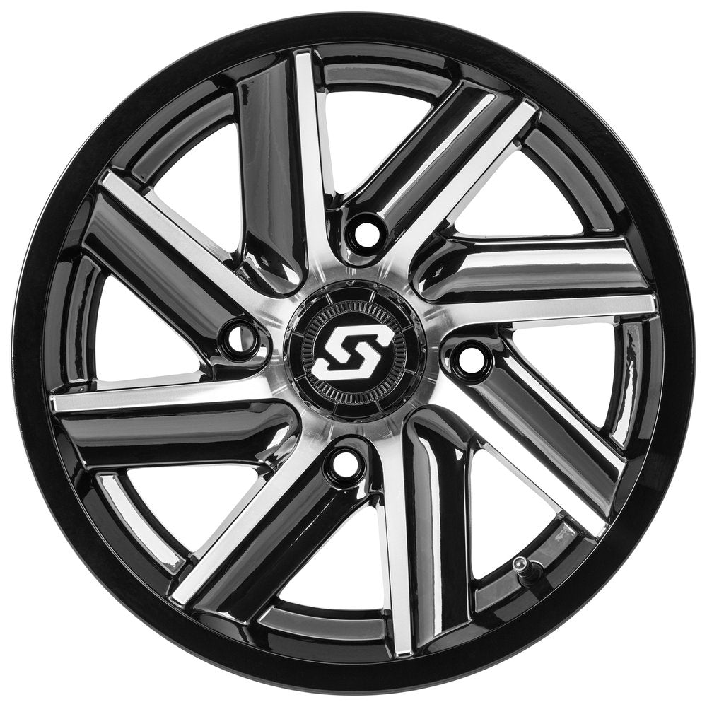 Chopper Wheel 14x7 4/137 5+2 (+10mm) Blk/Machined