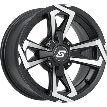 Riot Wheel 14x7 4/110 5+2 (+10mm) Blk/Machined