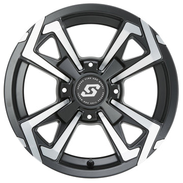 Riot Wheel 12x7 4/110 5+2 (+10mm) Blk/Machined