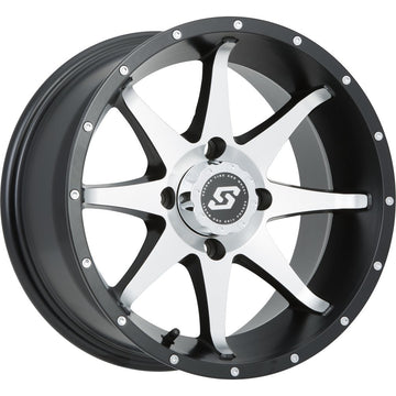 Storm Wheel 14x7 4/137 5+2 (+10mm) Blk/Machined