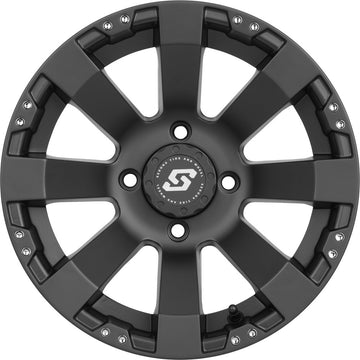 Spyder Wheel 12x7 4/156 4+3 (+5mm) Black