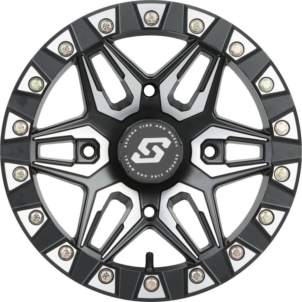 Split 6 Bdlk Wheel 14x10 4/137 5+5 (0mm) Blk/Machined