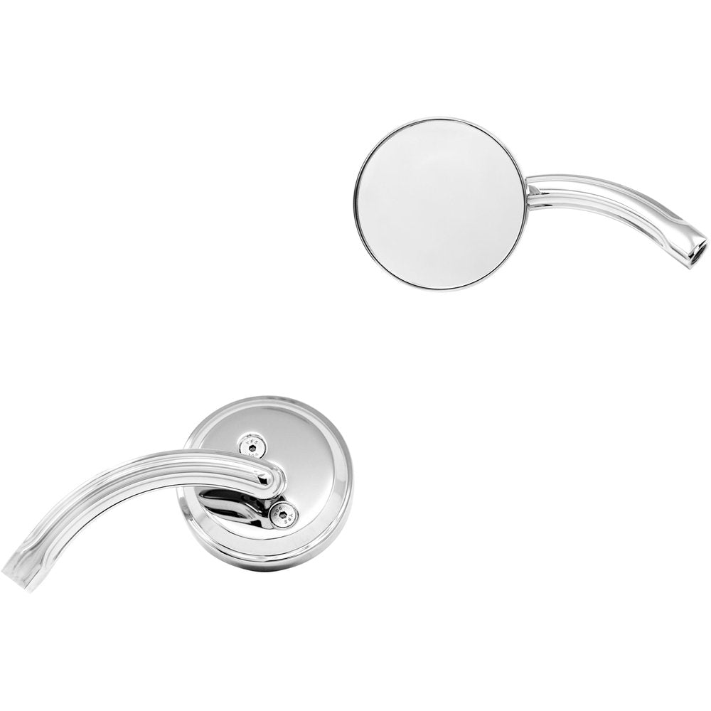 Billet Round Mirror Left Chrome