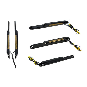 Billet Frt Turn Signals Black Flst/Flstf/Flstn 90 13