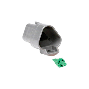 Female Receptor 3 Pin Grey