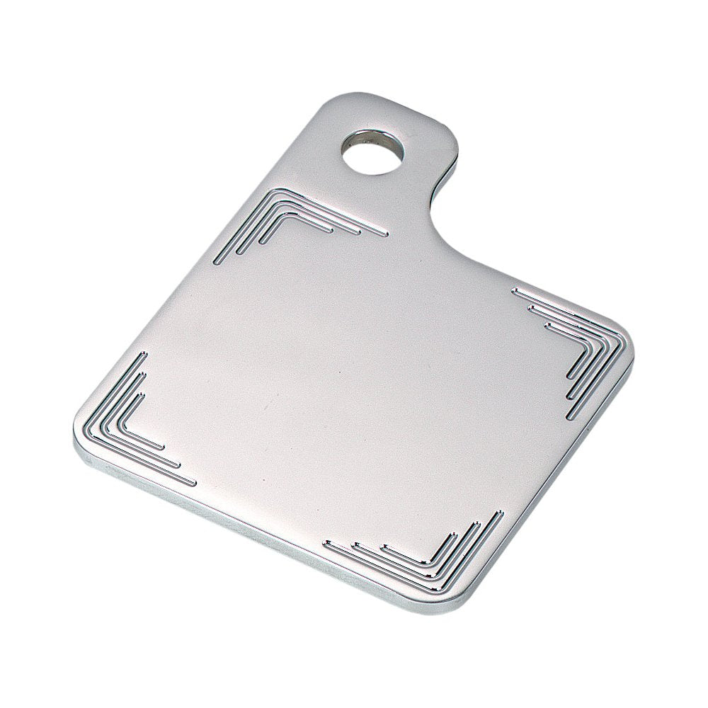 Side Mount Inspection Plate Triple Curve Milled Chrome
