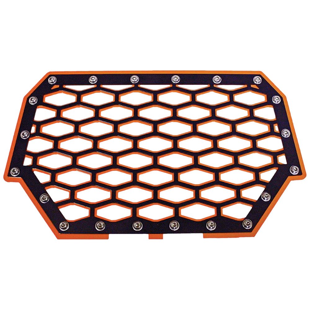 2 Panel Front Grill (Black/Orange)