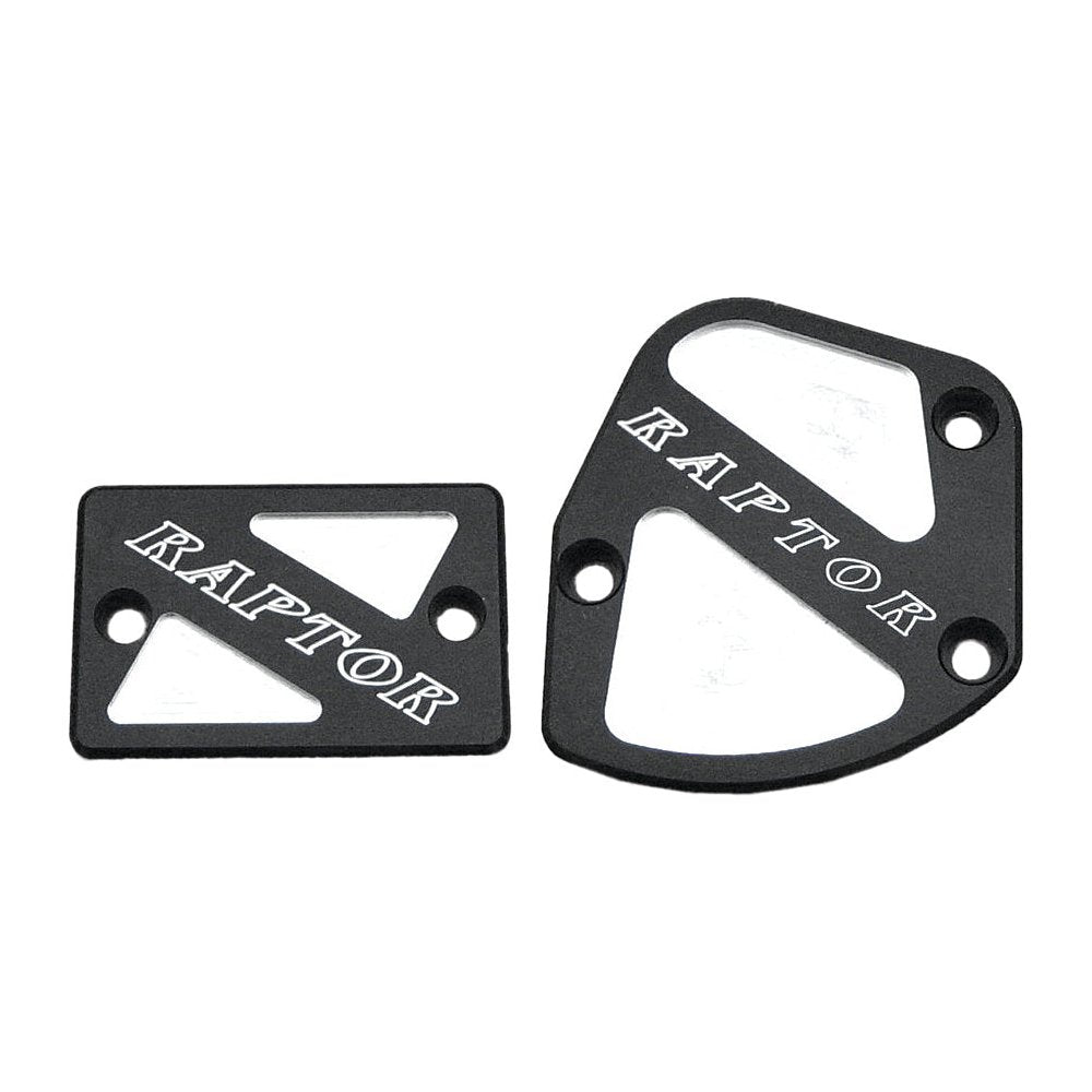 Throttle & Brake Cover Set Black Logo Raptor