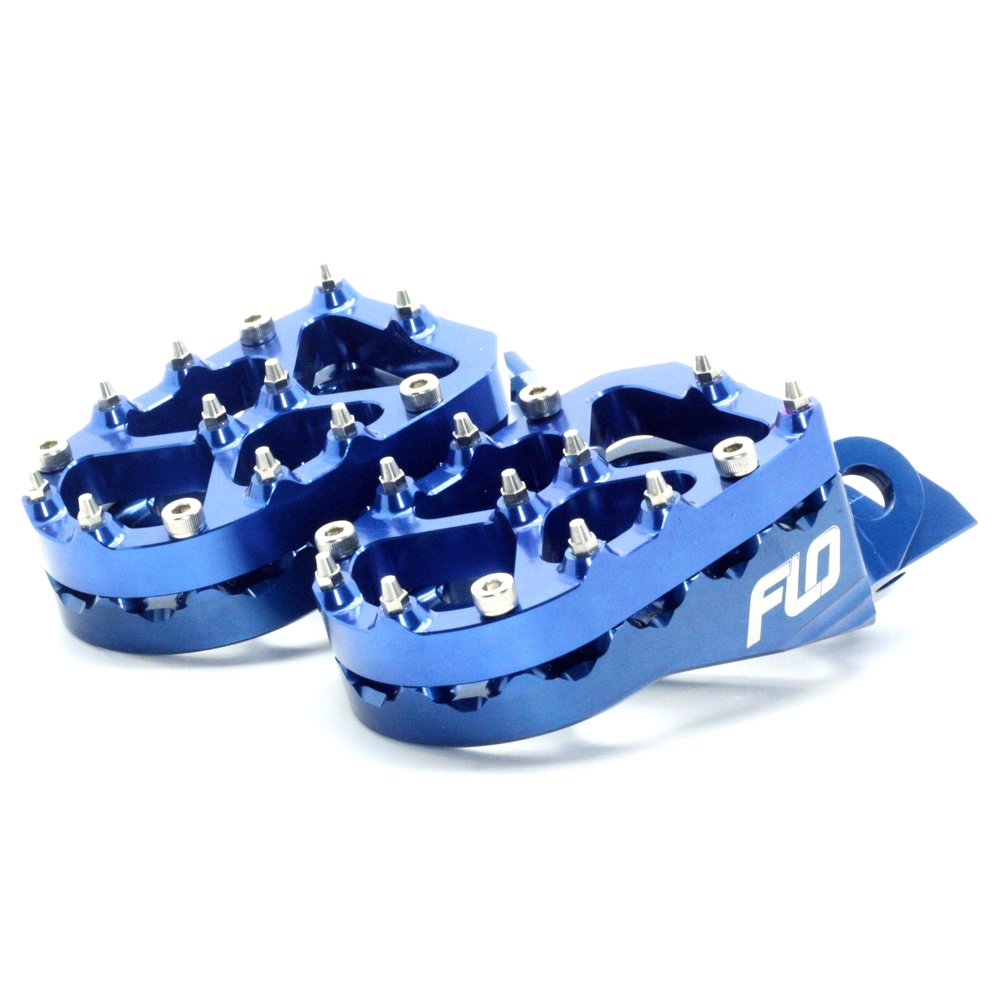 Pro Series Foot Peg Risers Blue 13mm