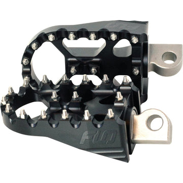 Moto Style Footpeg Set Flat Black 2"X3.125"