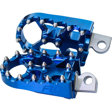 Moto Style Footpeg Set Blue 2"X 3.125"