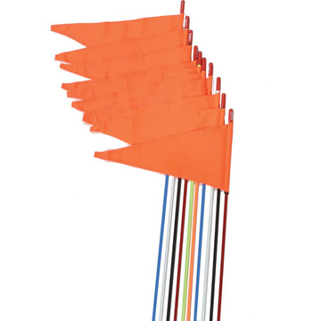 Safety Flags Stud Mount White 7' 10/Pk