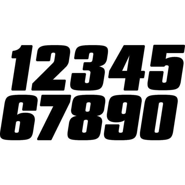 #8 7" White Digits 3/Pk