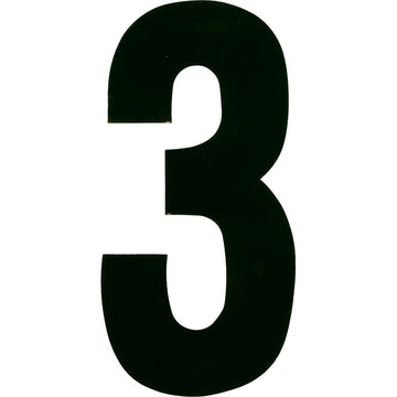 #3 7" Black Extreme Digits 3/Pk