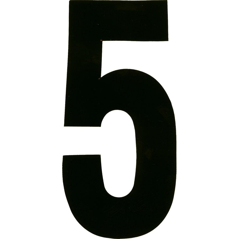 #5 6" Black Extreme Digits 3/Pk