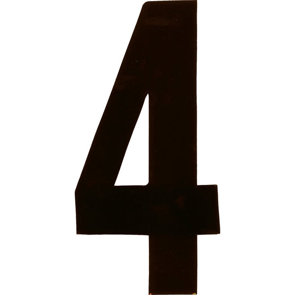 #4 6" Black Extreme Digits 3/Pk