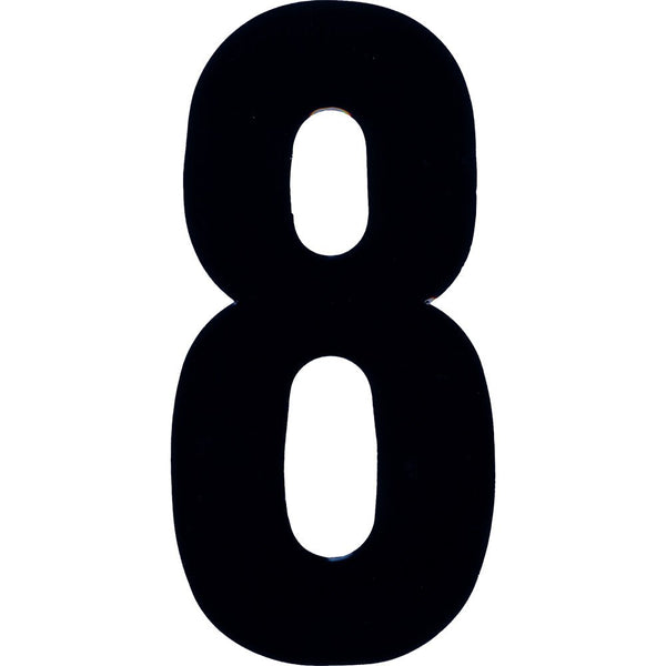 #8 4" White Extreme Digits 3/Pk