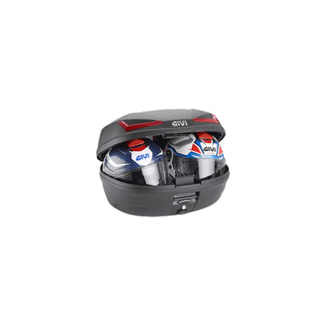 Simply Iv Top Case 45l Black W/Red Lens