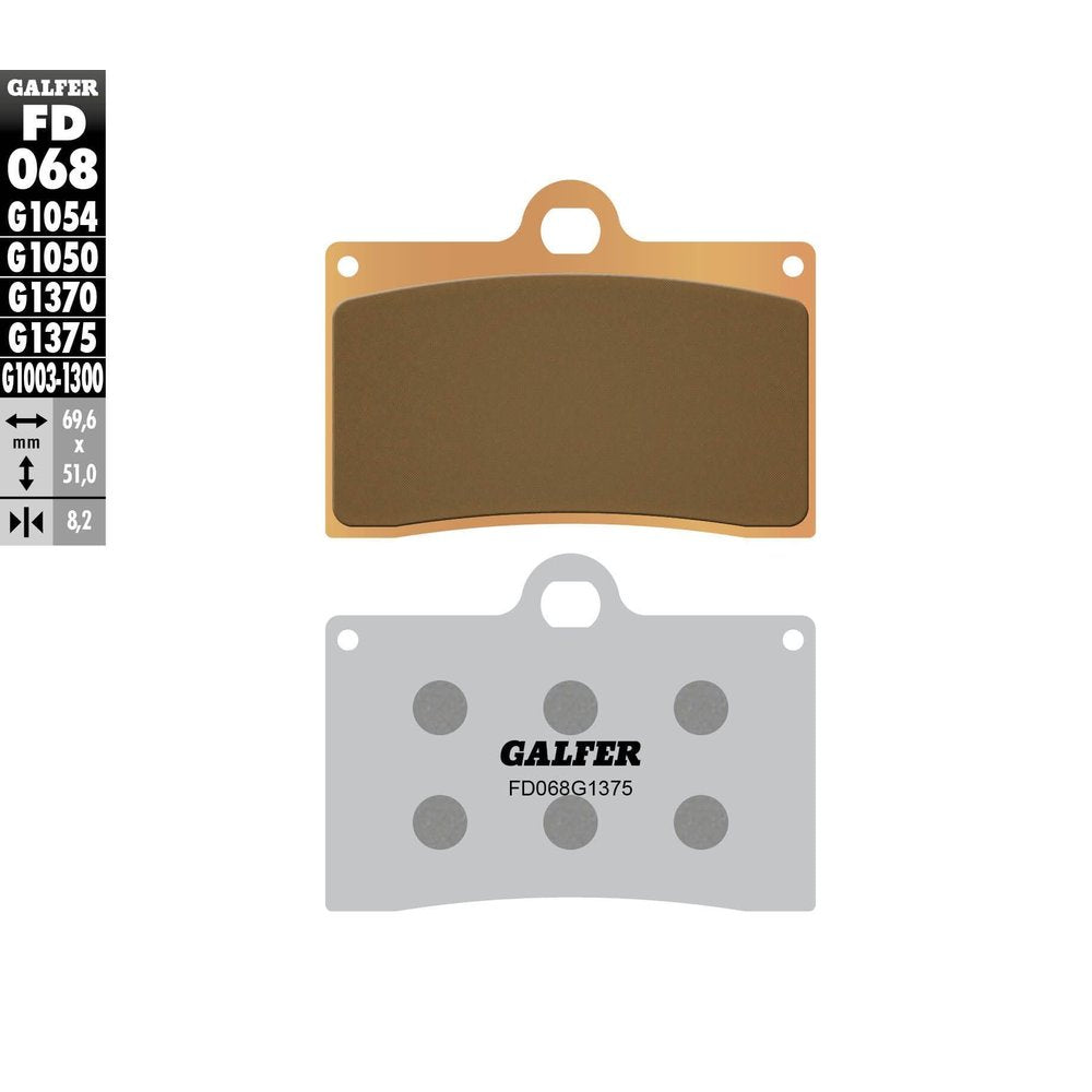 Brake Pads Semi Metallic Fd068g1054