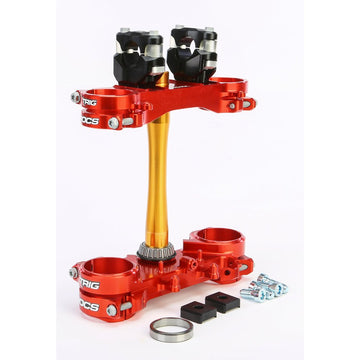 Rocs Tech Clamp Set Red Honda 20mm