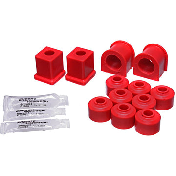 Sway Bar Bush Kit Front/Rear Red Pol