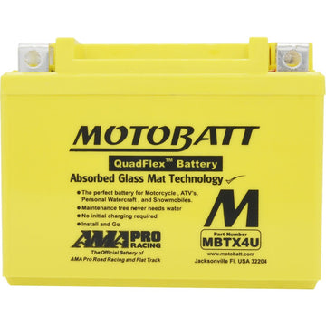 Battery Mbtx4u Sealed Factory Activated